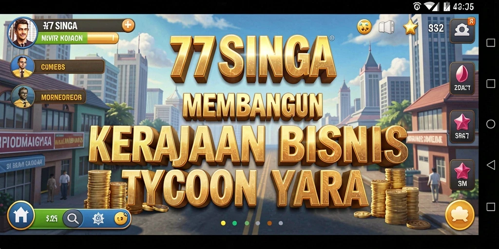 Screenshot menunjukkan gameplay Tycoon yang seru dan interaktif.