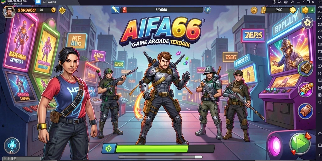 Tampilan gameplay seru AIFA66 dalam aksi Arcade.