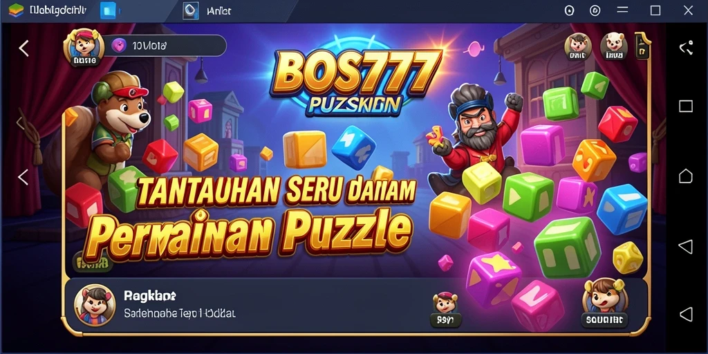 Screenshot gameplay BOS777 yang menampilkan tantangan Puzzle.