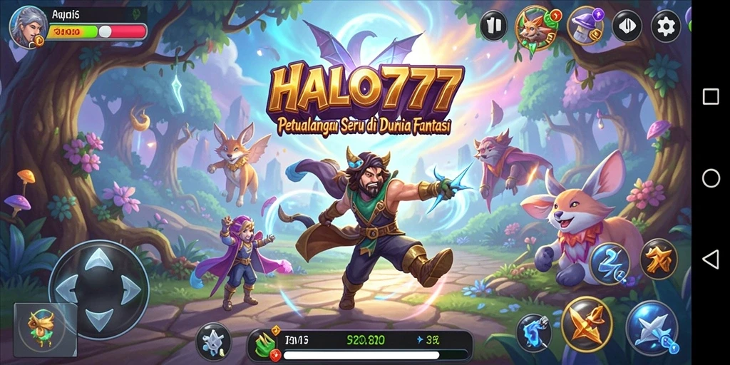 Tampilan permainan HALO777 yang memukau dari dunia petualangan.