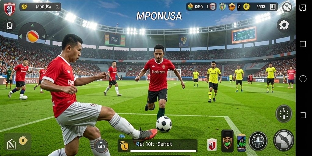 Tampilan gameplay MPONUSA yang seru dan menegangkan.