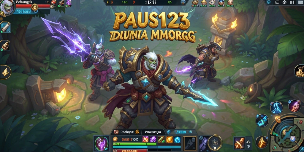 Screenshot gameplay PAUS123 menampilkan pertarungan seru antar pemain.