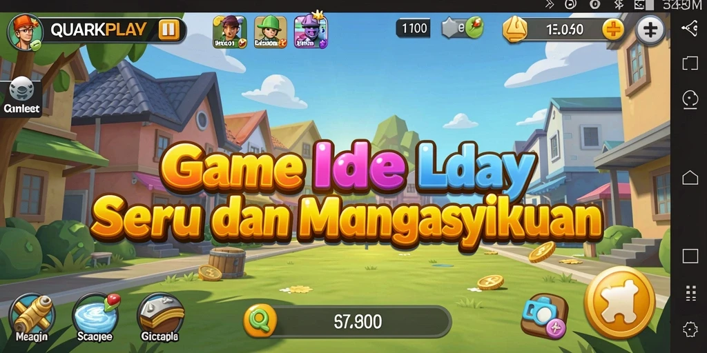 Screenshot gameplay QUARKPLAY dengan aktivitas Idle yang menarik.