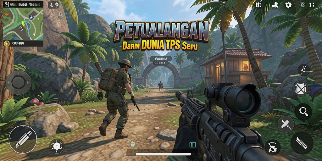 Tampilan dinamis gameplay RP99 yang menegangkan.