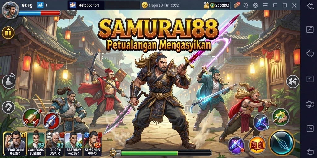 Screenshot SAMURAI88 menampilkan aksi seru dalam gameplay Arcade.