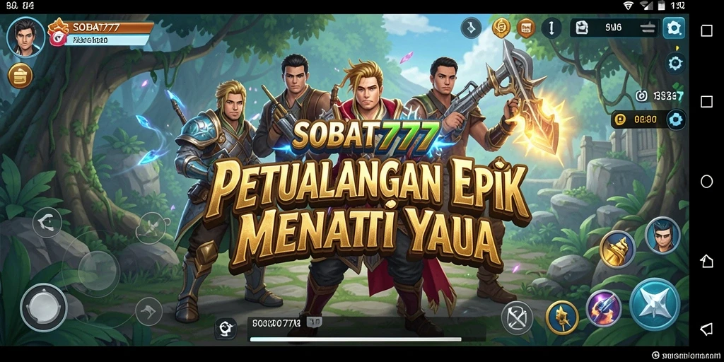 Tampilan seru gameplay SOBAT777 dalam petualangan yang mendebarkan.