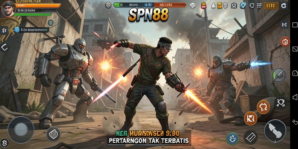 Screenshot SPN88 menunjukkan aksi pertarungan yang mendebarkan.