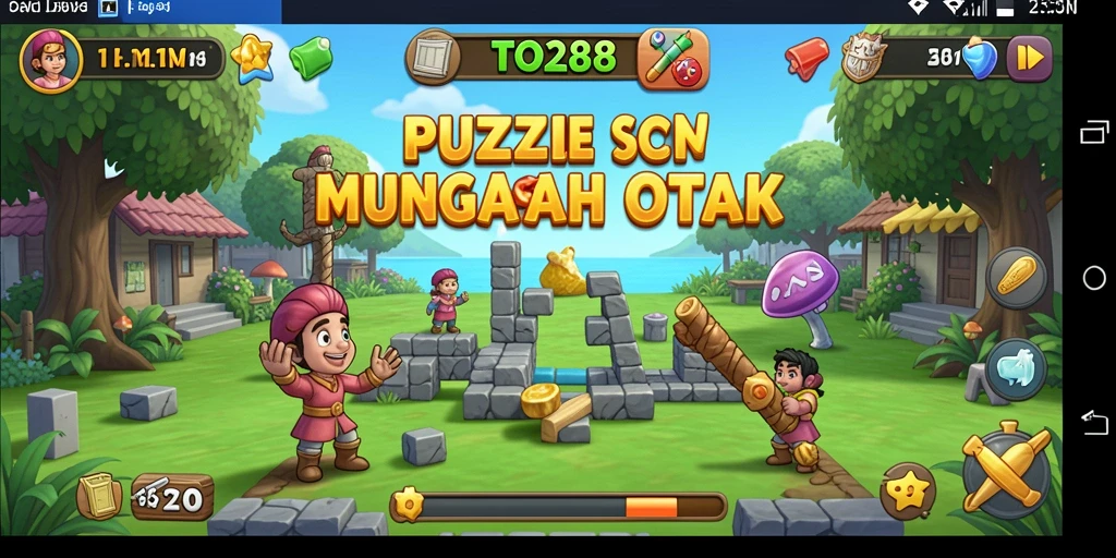Screenshot gameplay TO288 yang menampilkan tantangan puzzle yang menarik.
