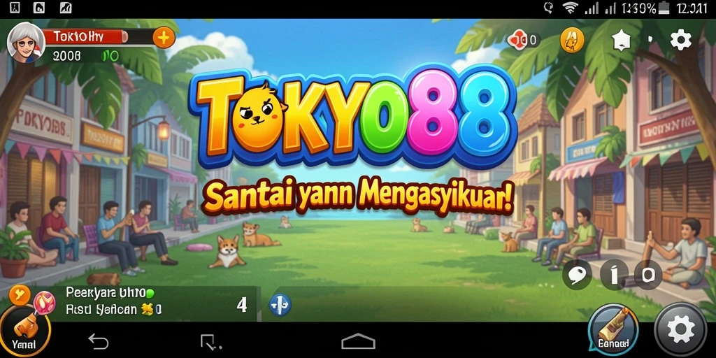 Screenshot menunjukkan gameplay santai dan grafis menawan dari TOKYO88.