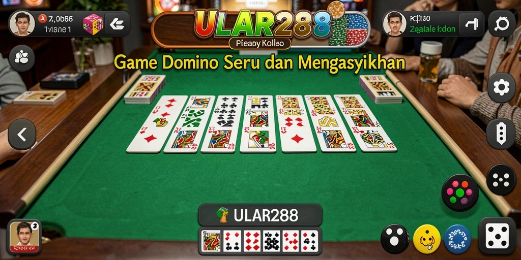 Tampilan gameplay ULAR288 yang menarik dan seru di dunia Domino.