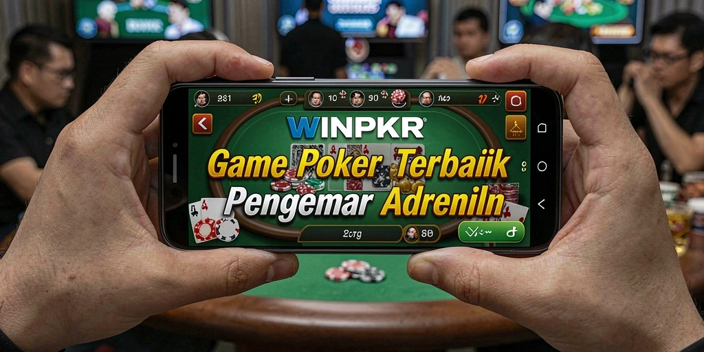 Tampilan gameplay Poker yang mendebarkan di WINPKR.