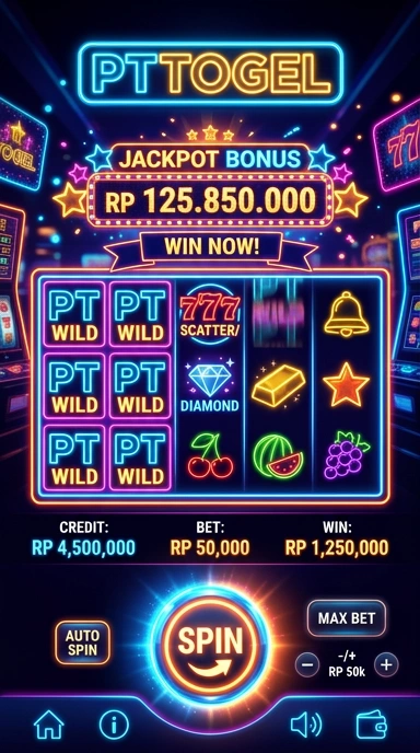Menu navigasi pttogel yang sederhana dan efisien.